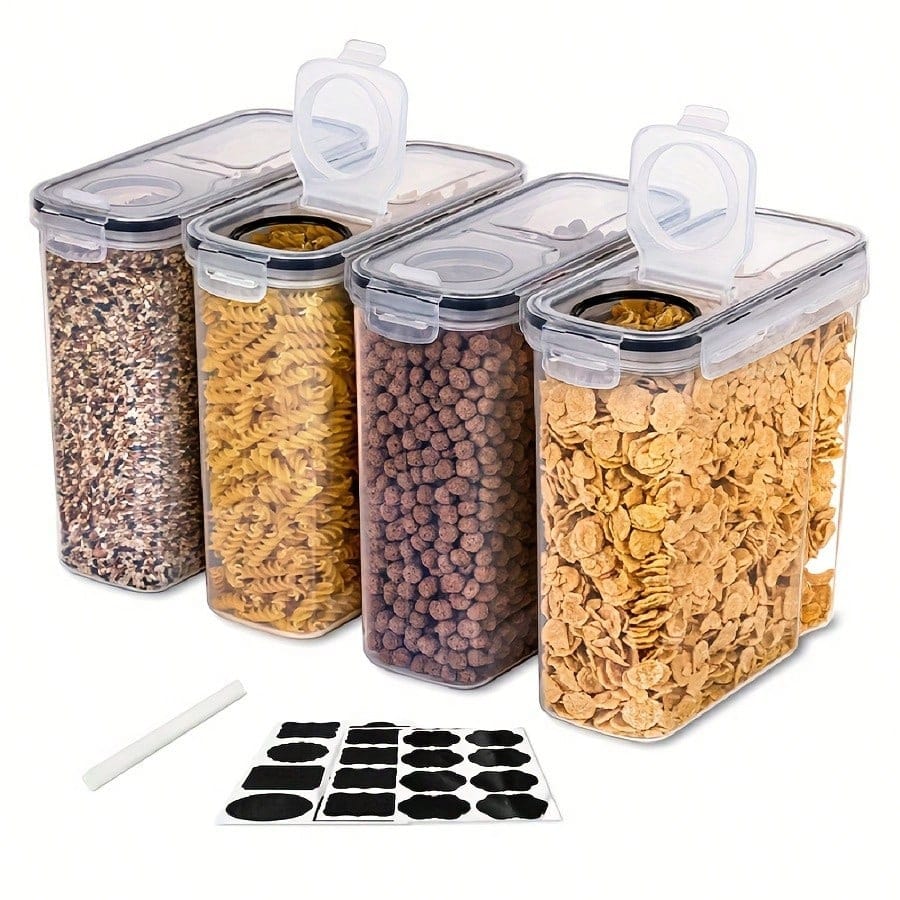 Kitchen Gadgets Organizer - 4'lü Paket, Hava Geçirmez Tahıl ve