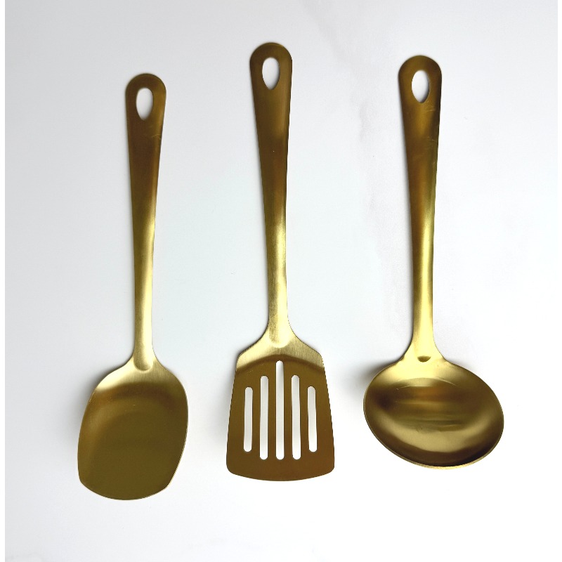 Kitchen Gadgets Gold - Altın Mutfak Gereçleri, Titanyum Altın Kaplama