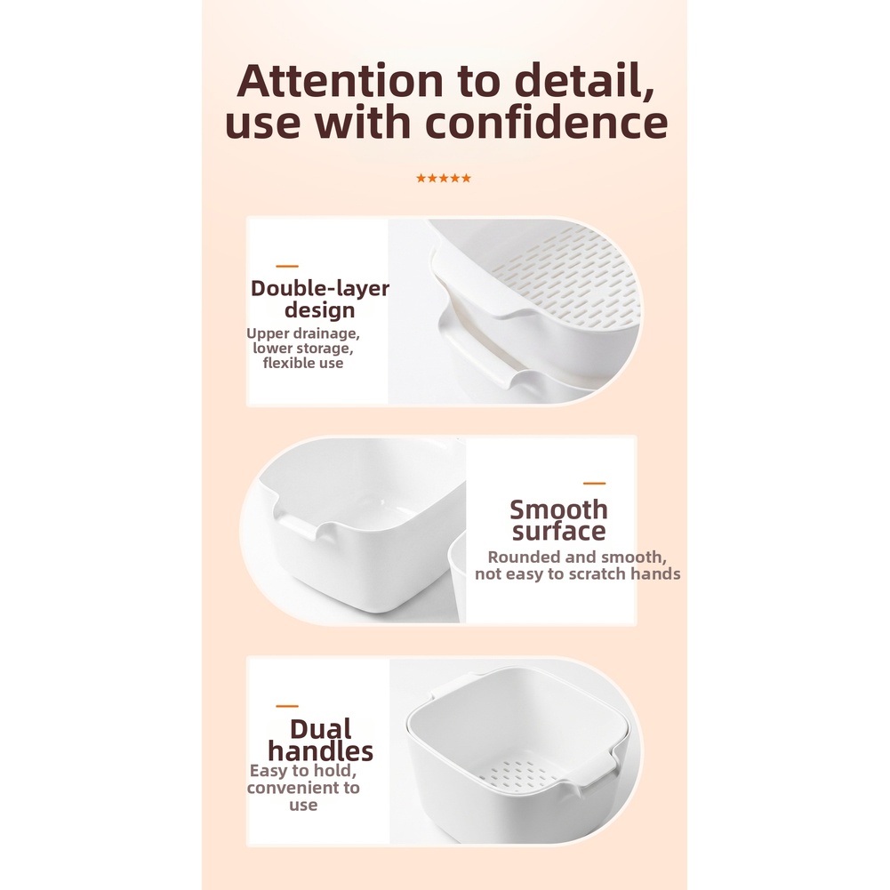 Gıda Sınıfı İki Katmanlı Süzge - Kitchen Gadgets Organizer incelemesi ve fiyatı